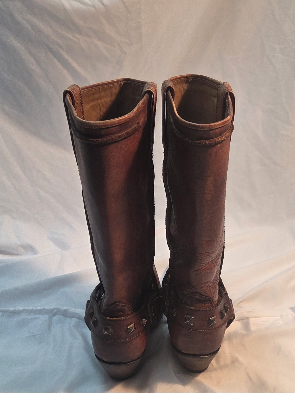 Ariat Rowan Harness Western Brown Leather Boots Womens Sz 7 Square Toe 10021659 - Picture 2 of 7